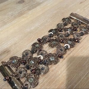 Chunky metal bracelet